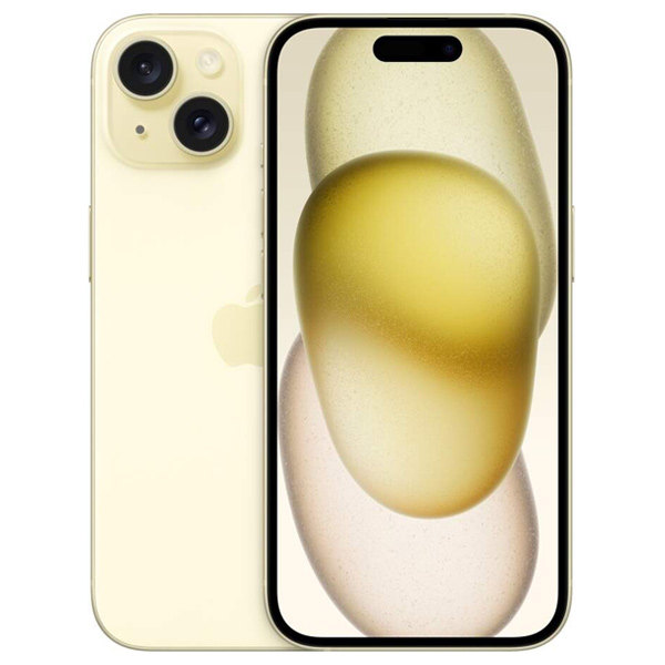 Apple iPhone 15, 128GB, yellow, Trieda C – použité, záruka 12 mesiacov