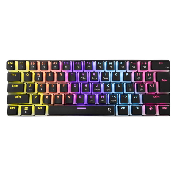 White Shark Gaming keyboard ASHIKO 2, blue switch, US, black