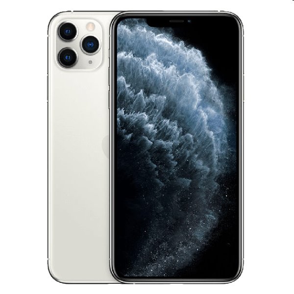 Apple iPhone 11 Pro Max, 64GB, silver, Trieda B - použité, záruka 12 mesiacov