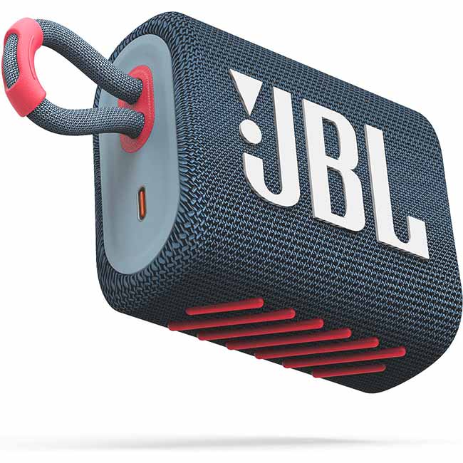 JBL GO 3 bezdrôtový prenosný reproduktor, modrákorálová JBL GO3BLUP
