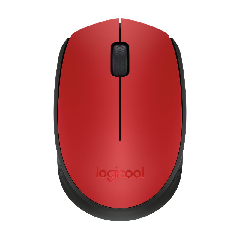 Logitech bezdrôtová myš M171, červená