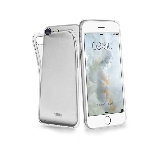 Zadný kryt SBS Cover Aero pre iPhone SE 20/SE 22/8/7/6s/6, transparentná