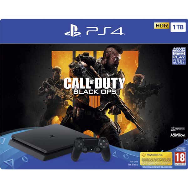 Sony PlayStation 4 Slim 1TB + Call of Duty: Black Ops 4 - OPENBOX (Rozbalený tovar s plnou zárukou)