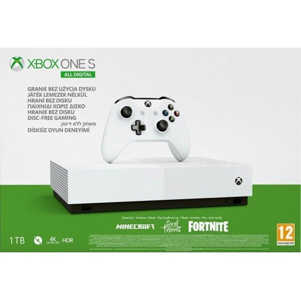 Xbox One S 1TB (All-Digital Edition) - OPENBOX (Rozbalený tovar s plnou zárukou)