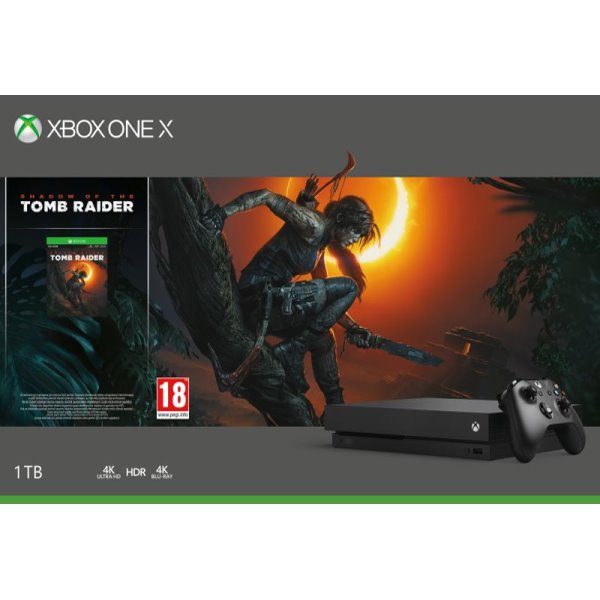 Xbox One X 1TB (Shadow of the Tomb Raider Bundle) - OPENBOX (Rozbalený tovar s plnou zárukou)