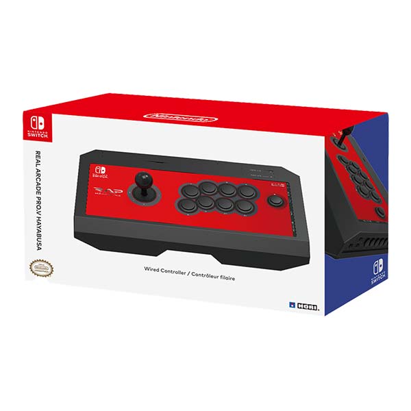 HORI Real Arcade Pro V Hayabusa pre konzoly Nintendo Switch, červený