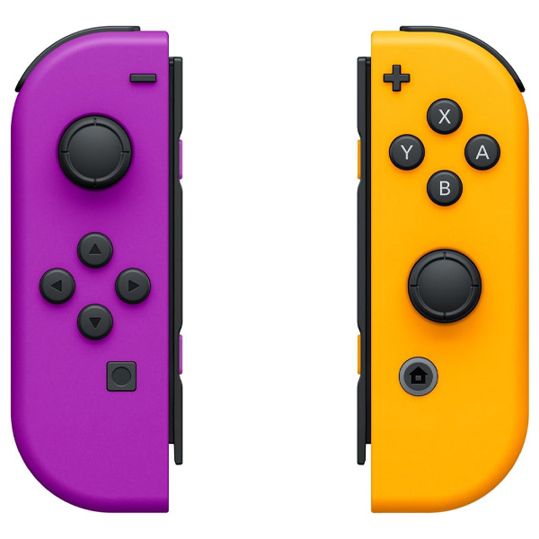 Ovládače  Nintendo Joy-Con Pair, neónovo fialový / neónovo oranžový