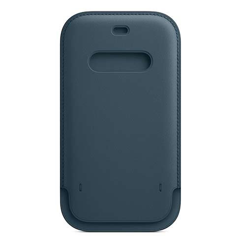 Apple iPhone 12 Pro Max Leather Sleeve with MagSafe, baltic blue