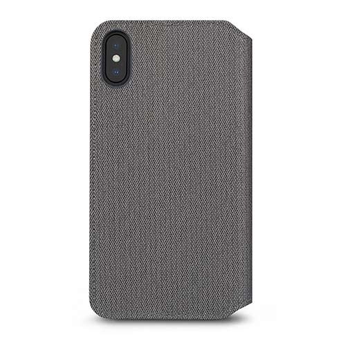 Moshi puzdro Overture pre iPhone XS Max, herringbone gray