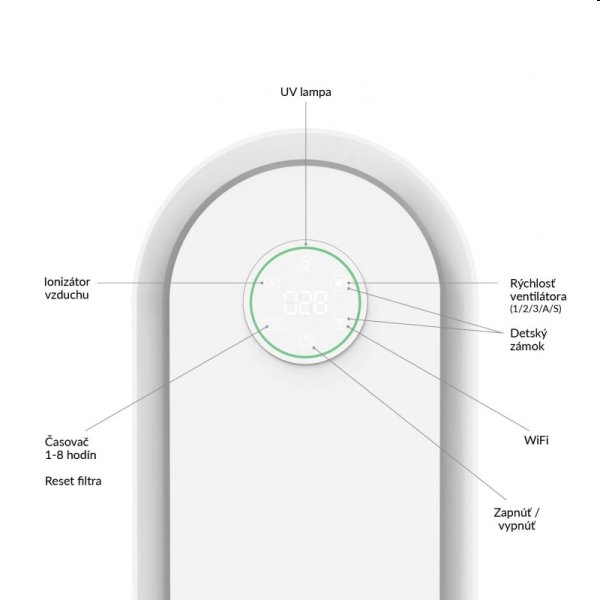 TrueLife AIR Purifier P5 WiFi - čistička vzduchu