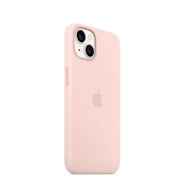 Apple - iPhone 13 Silicone Case with MagSafe - Chalk Pink