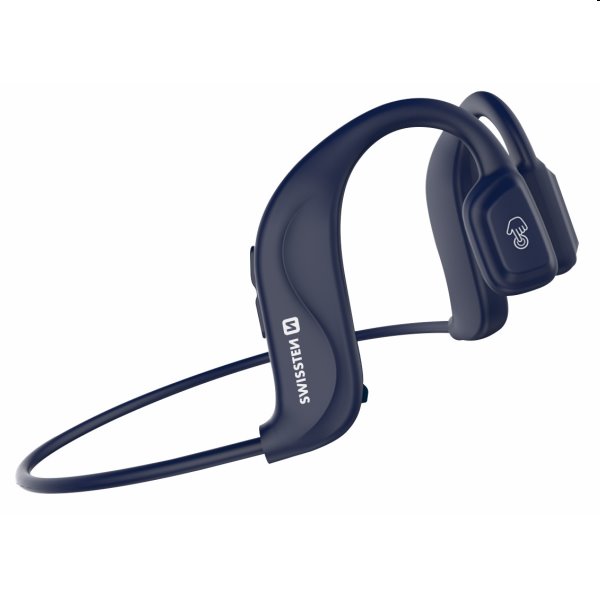 Swissten Bluetooth slúchadlá Bone Conduction, modré