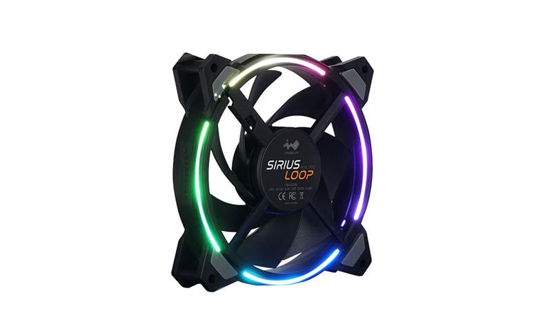 InWin Case fan Sirius Loop ASL120, 120mm, ARGB, Black (Triple pack+ ARGB Controler)