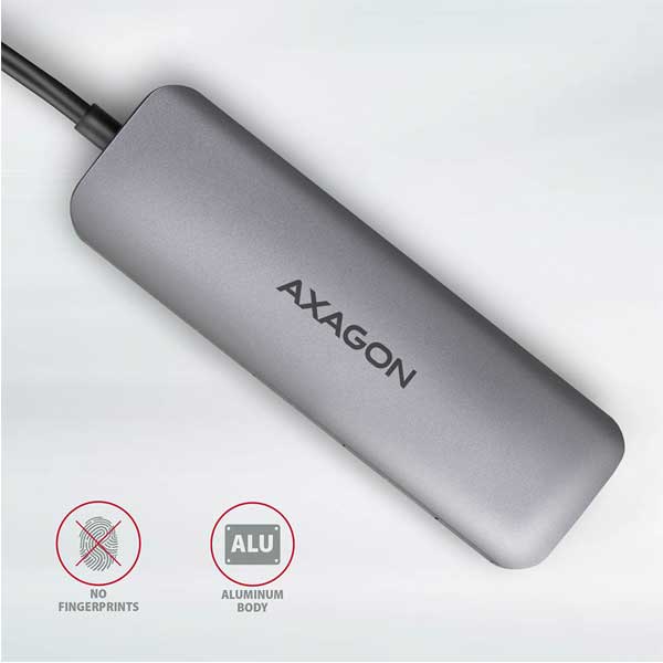 AXAGON HMC-5 2x USB-A, HDMI, SD/microSD, USB 3.2 Gen 1 hub, PD 100W, 20cm USB-C kábel, USB hub