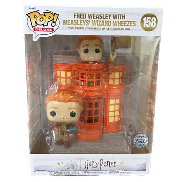 POP! Deluxe: Fred Weasley with Weasly’s Wizard Wheezes (Harry Potter) Special Edition