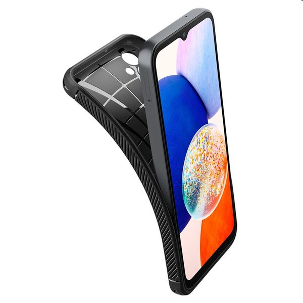 Zadný kryt Spigen Rugged Armor pre Samsung Galaxy A14 5G, čierna