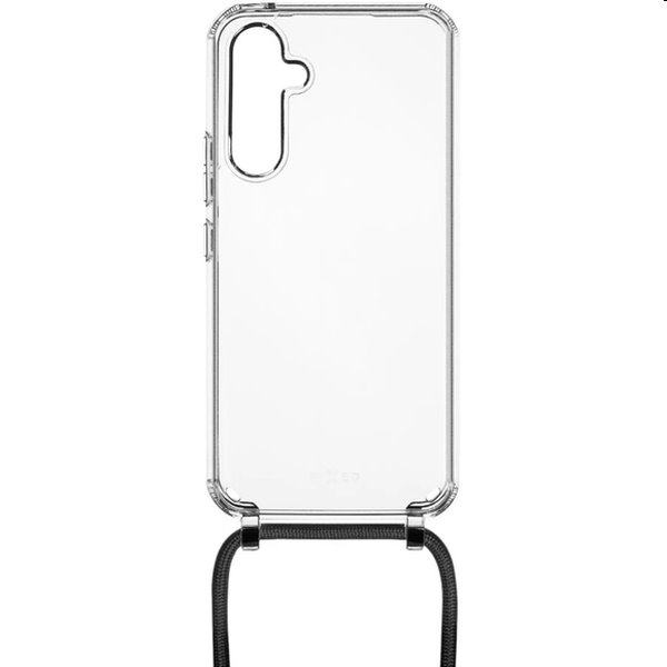 Zadný kryt FIXED Pure Neck so šnúrkou na krk pre Samsung Galaxy A54 5G, čierna