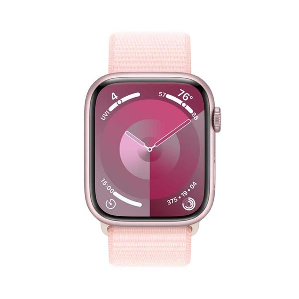 Apple Watch Series 9 GPS 41mm ružová , hliníkové puzdro so športovým remienkom svetlá ružová