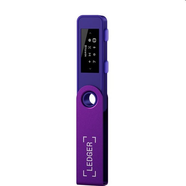 Ledger Nano S Plus hardvérová peňaženka na kryptomeny, amethyst purple