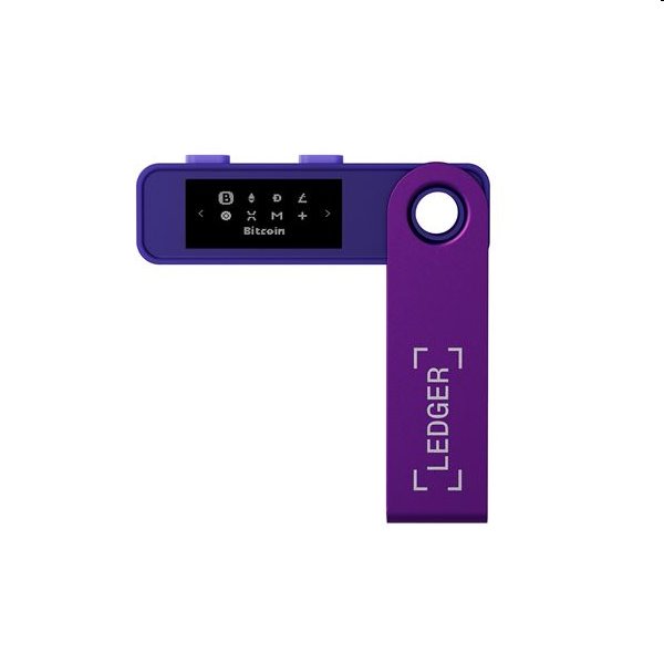 Ledger Nano S Plus hardvérová peňaženka na kryptomeny, amethyst purple