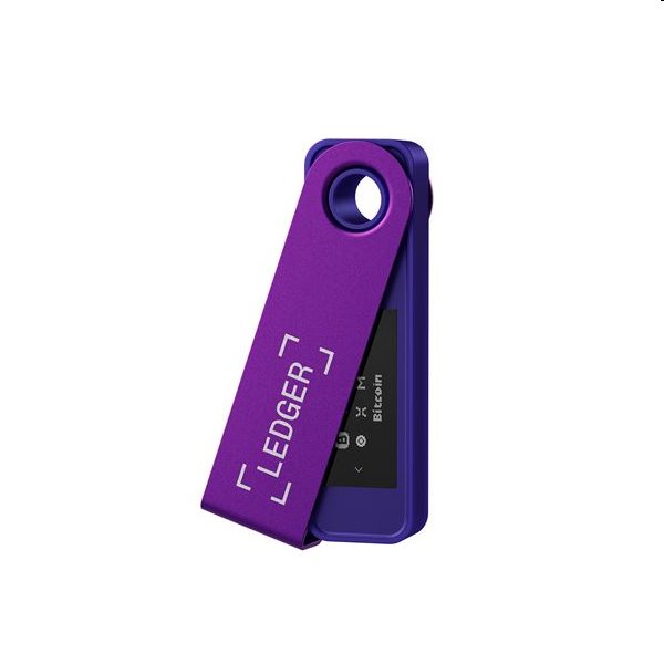 Ledger Nano S Plus hardvérová peňaženka na kryptomeny, amethyst purple