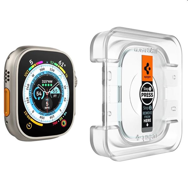 Ochranné sklo Spigen EZ Fit pre Apple Watch Ultra 2, Ultra 49 mm, 2 kusy