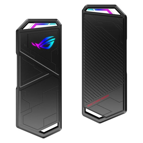 ASUS ROG STRIX ARION LITE SSD NVME AURA obal, USB-C 3.2, M.2 NVMe SSD kovový box, dĺžka 30-80 mm, AURA RGB