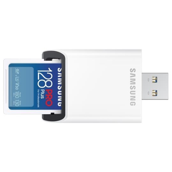 Samsung SDXC karta 128 GB PRO Plus + USB adaptér