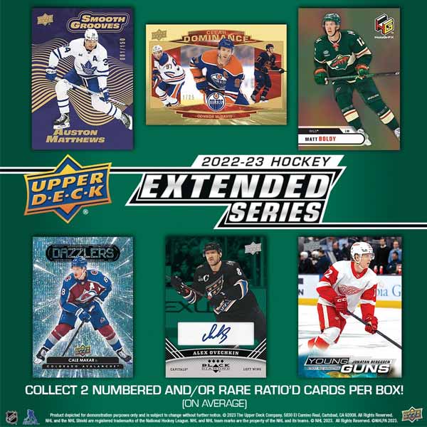 2022/23 Upper Deck Extended Series Hockey Balíček Kariet