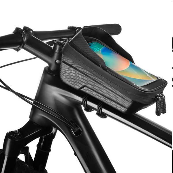 FIXED Odnímateľné puzdro mobilného telefónu na bicykel Bikee Bag, čierne