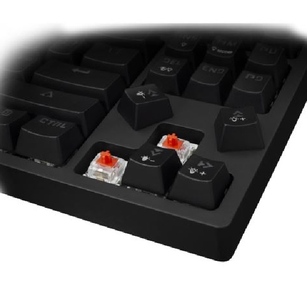 White Shark herná mechanická klávesnica KODACHI, US, červený switch, čierna