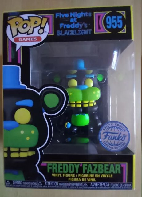 POP! Games: Freddy Fazbear Blacklight (Five Nights at Freddy's) Special Edition