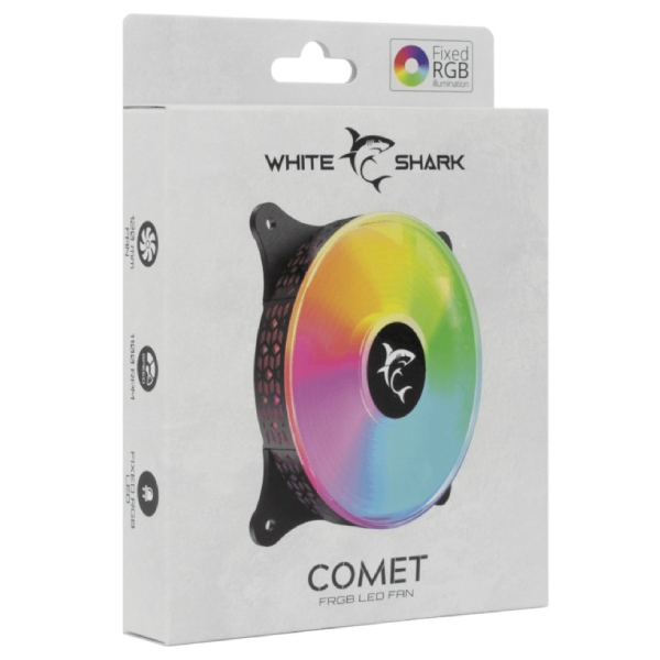 White Shark COMET ventilátor RGB, 120 mm