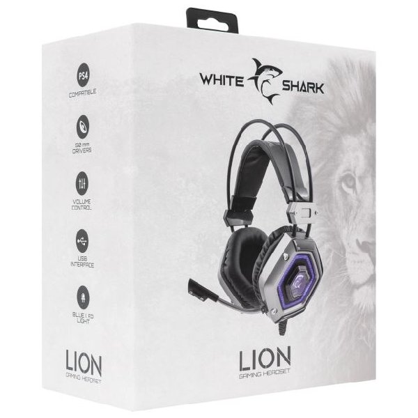 White Shark herné slúchadlá LION pre PC, PS4