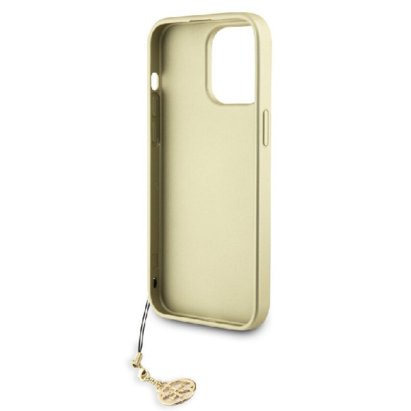 Zadný kryt Guess 4G Charms pre iPhone 15 Pro Max, hnedý