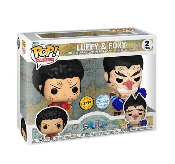 POP! 2 Pack Animation: Monkey D.Luffy and Foxy (One Piece) Special Edition CHASE