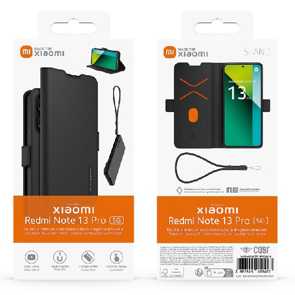 Made for Xiaomi TPU puzdro pre Xiaomi Redmi Note 13 s pútkom, čierne