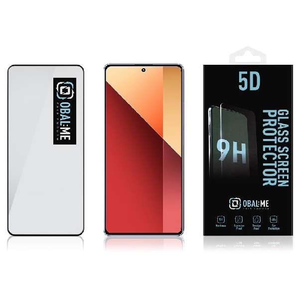 OBAL:ME 5D Ochranné tvrdené sklo pre Xiaomi Redmi 13 Pro 4G/5G, čierna