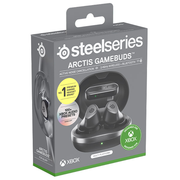 Steelseries Arctis GameBuds pre Xbox, čierne