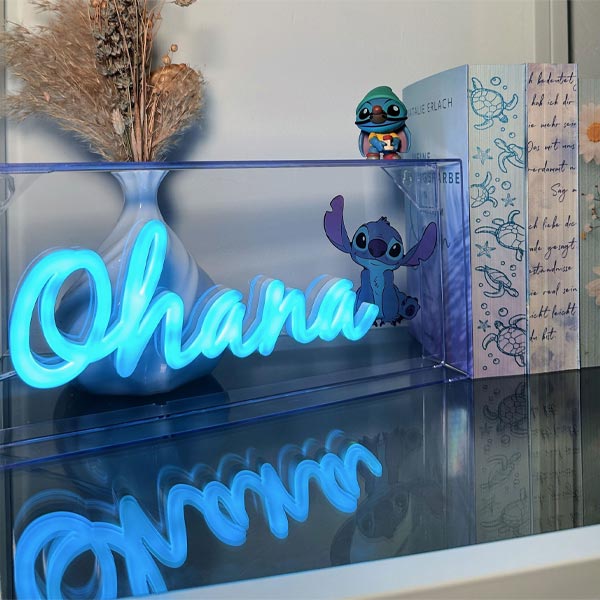 Stitch Ohana LED Neon Light (Disney)