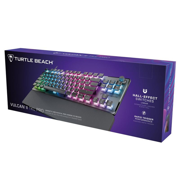 Turtle Beach herná mechanická klávesnice Vulcan II TKL Pro, Linear Sw. US, černá