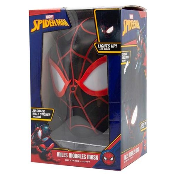 3D LED Light Spider-Man Miles Morales Face 3D (Marvel)