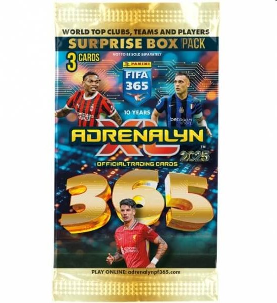 Futbalové karty Panini FIFA 365 2024/2025 Adrenalyn Adventný kalendár Surprise box