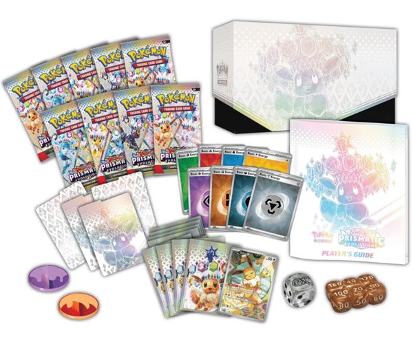 Kartová hra TCG: Scarlet & Violet Prismatic Evolutions Elite Trainer Box (Pokémon)