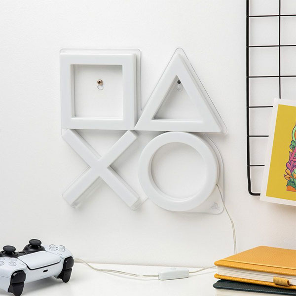 LED Neon lampa PlayStation na stenu