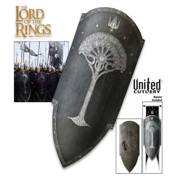 LOTR Replika 1/1 Vojnový štít Gondoru 113 cm (Lord of the Rings)