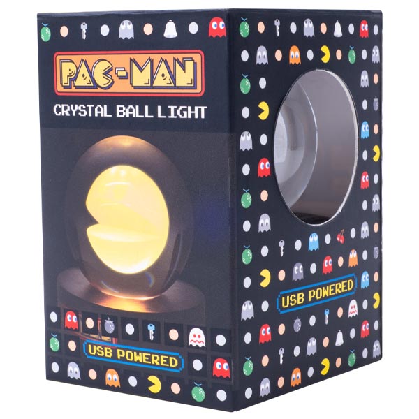 PAC-MAN lampa v kryštálovej guli