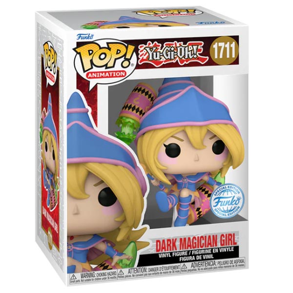 POP! Animation: Dark Magician Girl with Cylinder (Yu Gi Oh) Special Edition Flocked (Glows in The Dark)