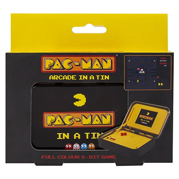 Retro konzola PAC MAN Arcade v plechovej krabičke