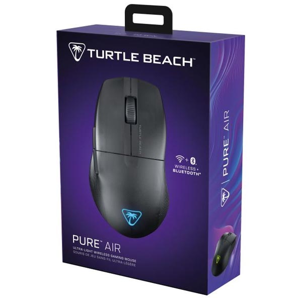 Turtle Beach Pure Air bezdrôtová herná myš, 26.000 DPI, 2,4 GHz, čierna